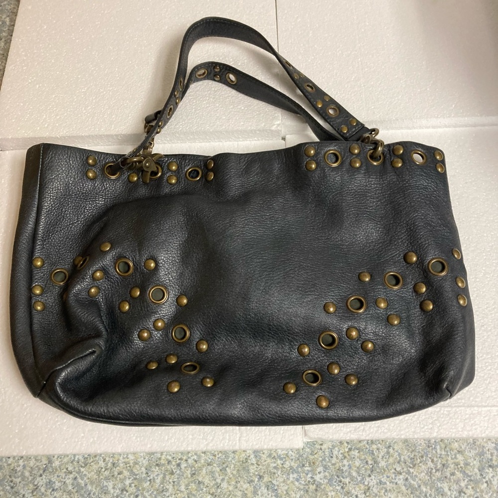 HOBO INTERNATIONAL Leather Moto Bag with Grommets